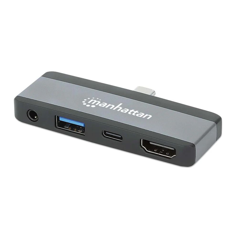 Manhattan USB-C PD to HDMI 4-in-1 Laptop and Tablet Travel Docking Station Manhattan USB-C PD to HDMI 4-in-1 Laptop and Tablet Travel Docking Station