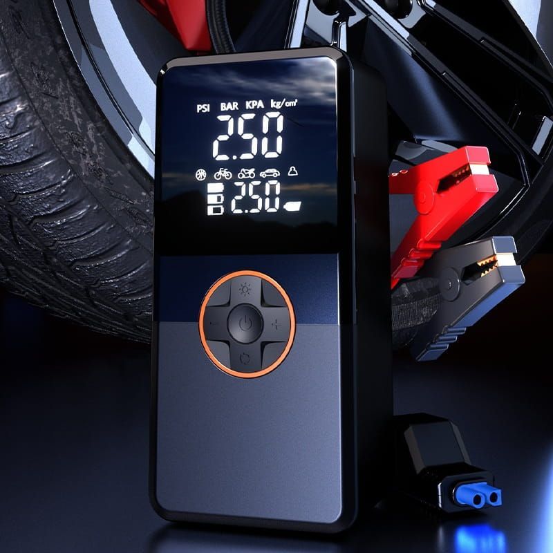 Platinet 8000mAh PowerBank with Car Jump Strater with Compressor Black