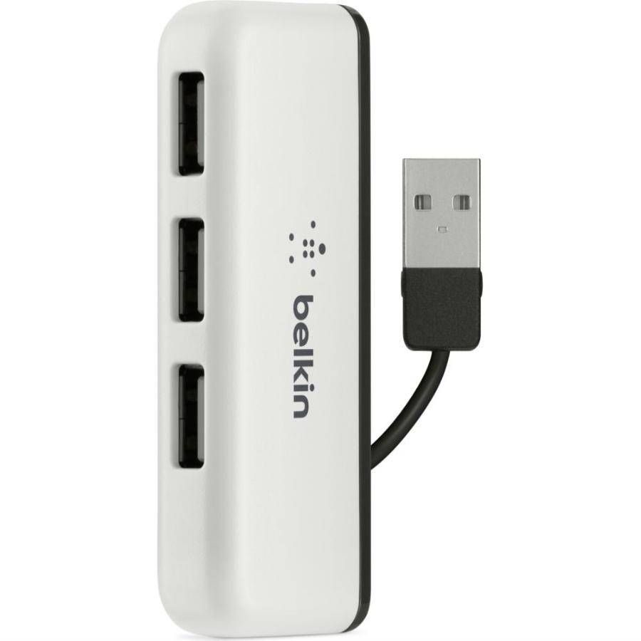 Belkin 4-Port Tavel Hub White/Black Belkin 4-Port Tavel Hub White/Black