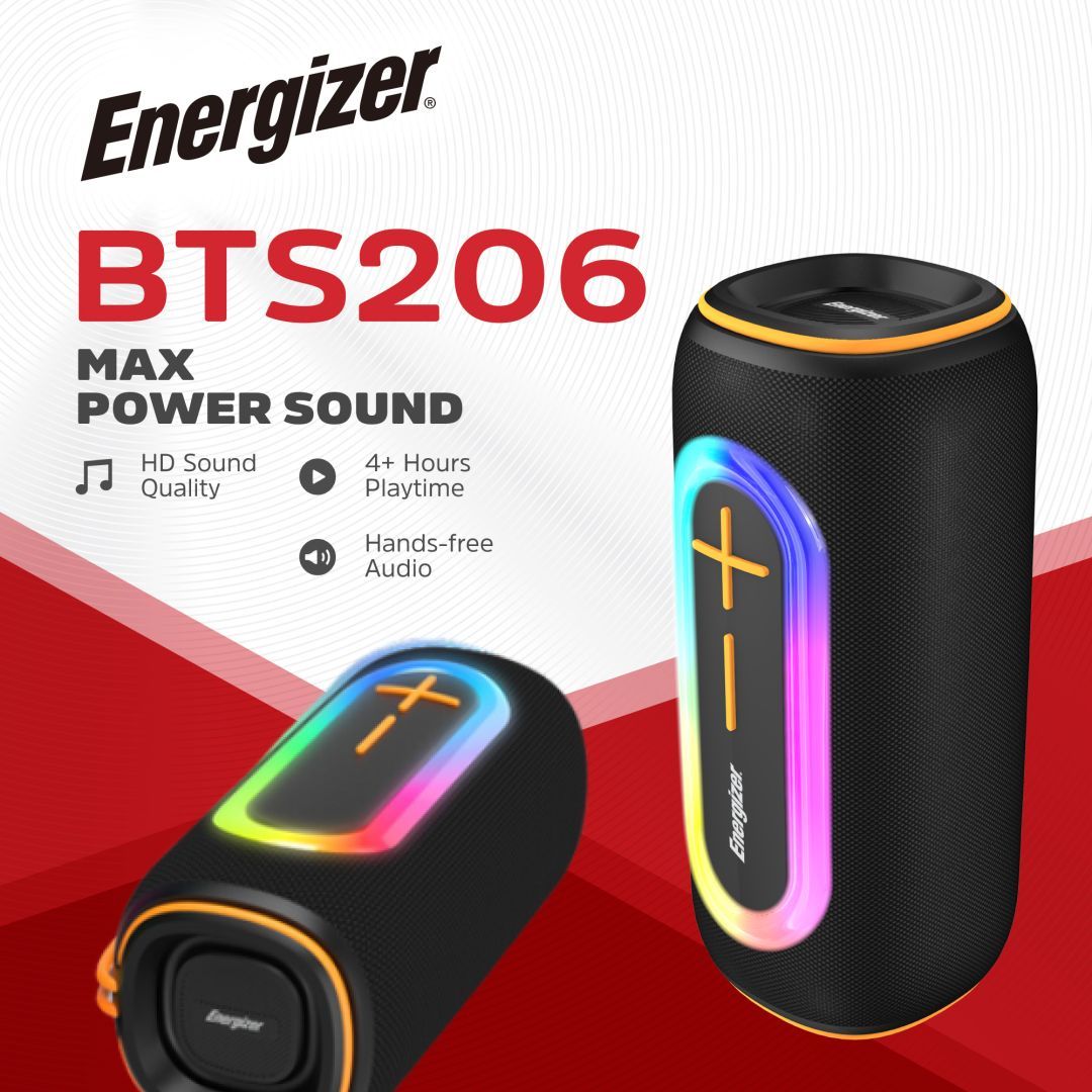 Energizer BTS206 Bluetooth Speaker with PowerBank Black Energizer BTS206 Bluetooth Speaker with PowerBank Black