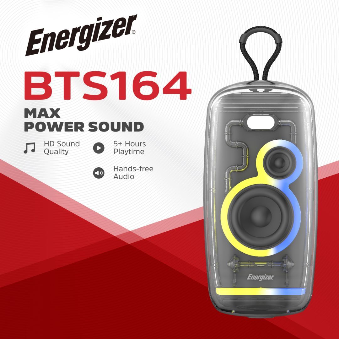 Energizer BTS164 Bluetooth Speaker with PowerBank Black Energizer BTS164 Bluetooth Speaker with PowerBank Black