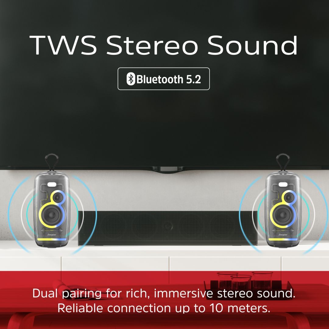 Energizer BTS164 Bluetooth Speaker with PowerBank Black Energizer BTS164 Bluetooth Speaker with PowerBank Black