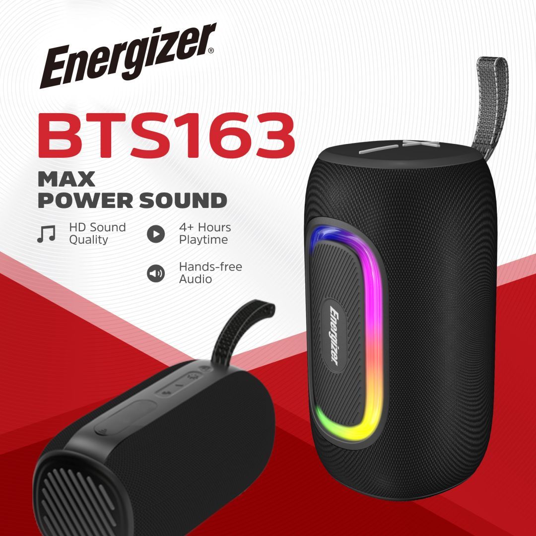 Energizer BTS163 Bluetooth Speaker with PowerBank Black Energizer BTS163 Bluetooth Speaker with PowerBank Black