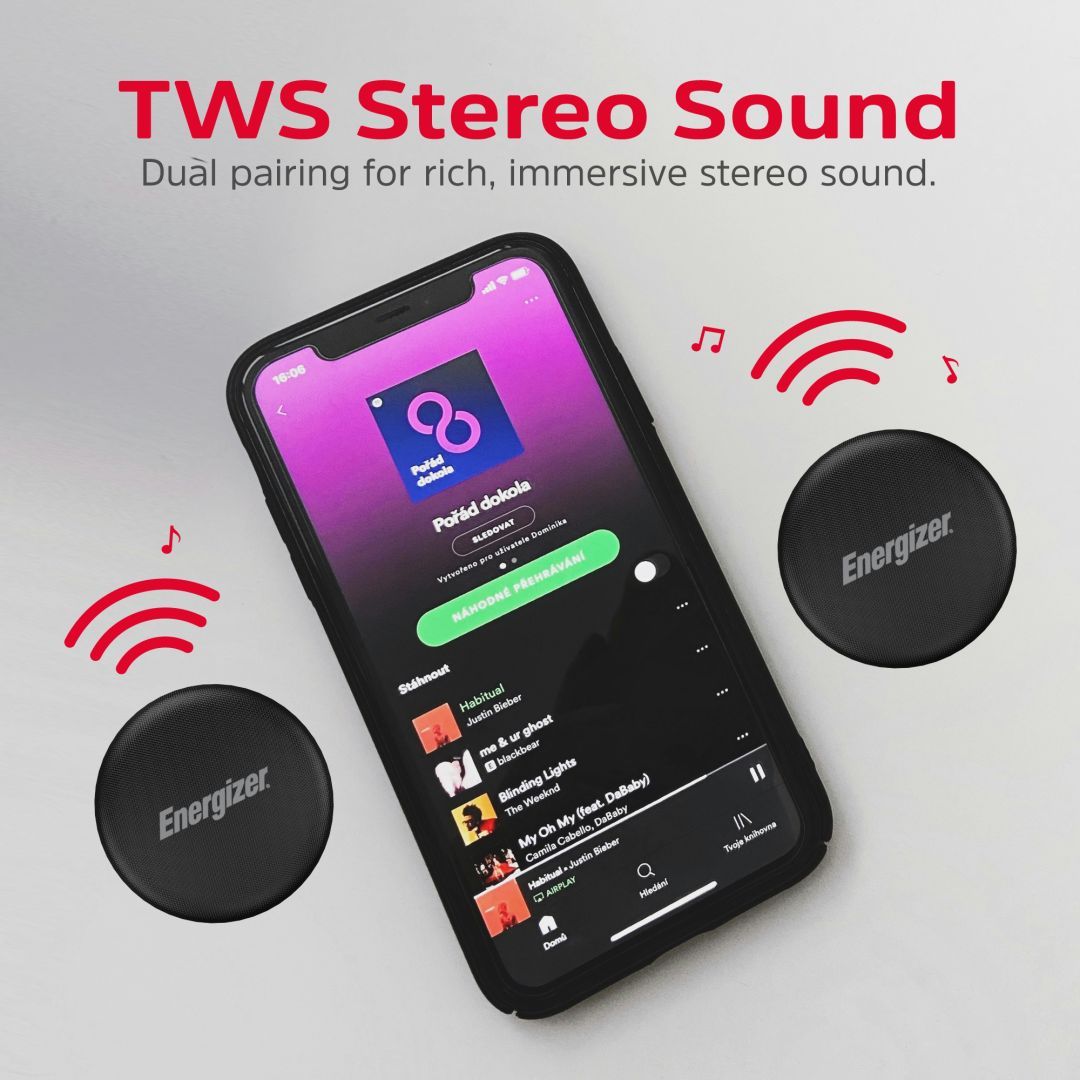 Energizer BTS055 Bluetooth Speaker with PowerBank Black Energizer BTS055 Bluetooth Speaker with PowerBank Black