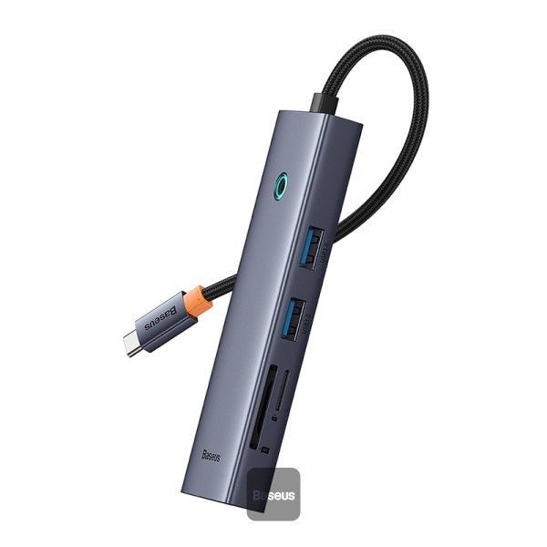 Baseus lite Series 7-Port HUB Docking Station Grey Baseus lite Series 7-Port HUB Docking Station Grey