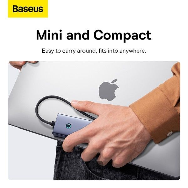 Baseus lite Series 7-Port HUB Docking Station Grey Baseus lite Series 7-Port HUB Docking Station Grey