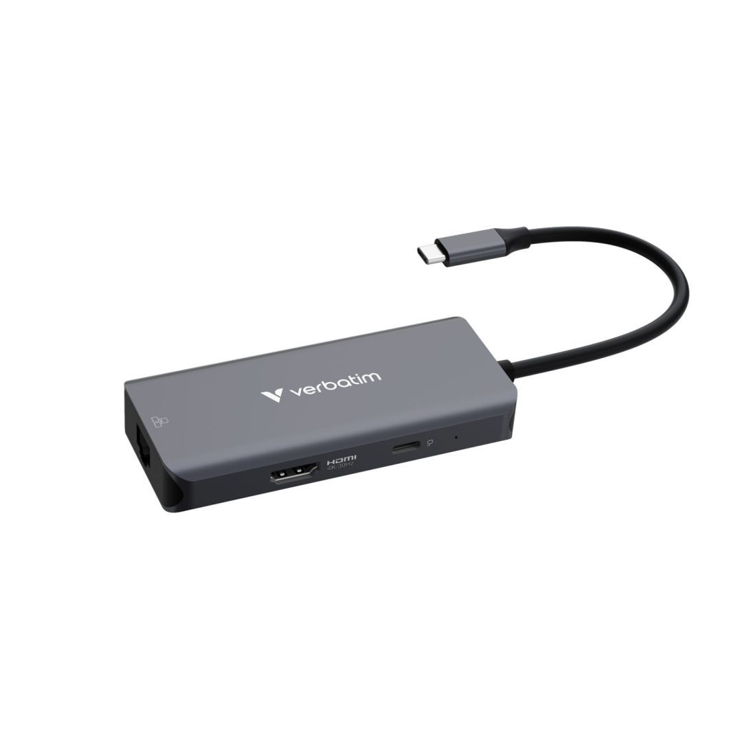 Verbatim Essentials USB-C Docking Station Grey