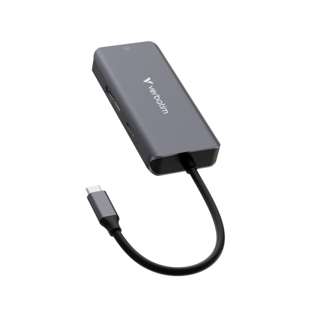 Verbatim Essentials USB-C Docking Station Grey
