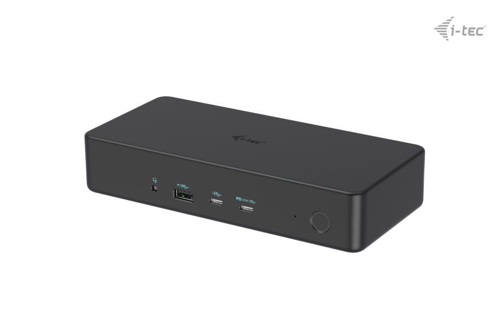 I-TEC USB 3.0/USB-C/Thunderbolt 3 Professional Dual 4K Display Docking Station+Power Delivery 100W Black I-TEC USB 3.0/USB-C/Thunderbolt 3 Professional Dual 4K Display Docking Station+Power Delivery 100W Black