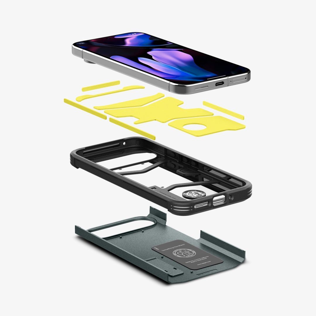 Spigen Tough Armor Google Pixel 9 Pro/Pixel 9 Abyss Green Spigen Tough Armor Google Pixel 9 Pro/Pixel 9 Abyss Green