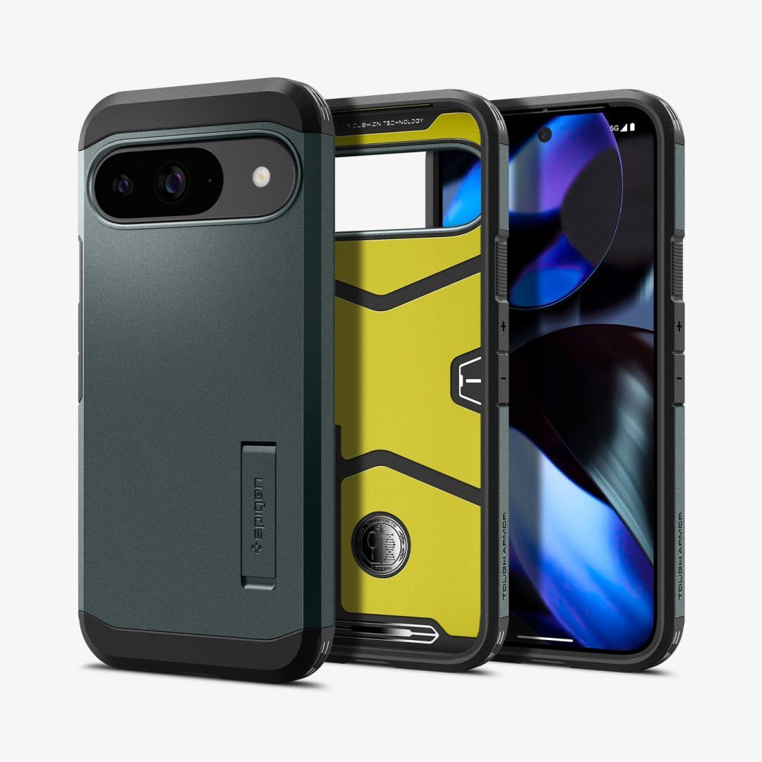 Spigen Tough Armor Google Pixel 9 Pro/Pixel 9 Abyss Green Spigen Tough Armor Google Pixel 9 Pro/Pixel 9 Abyss Green