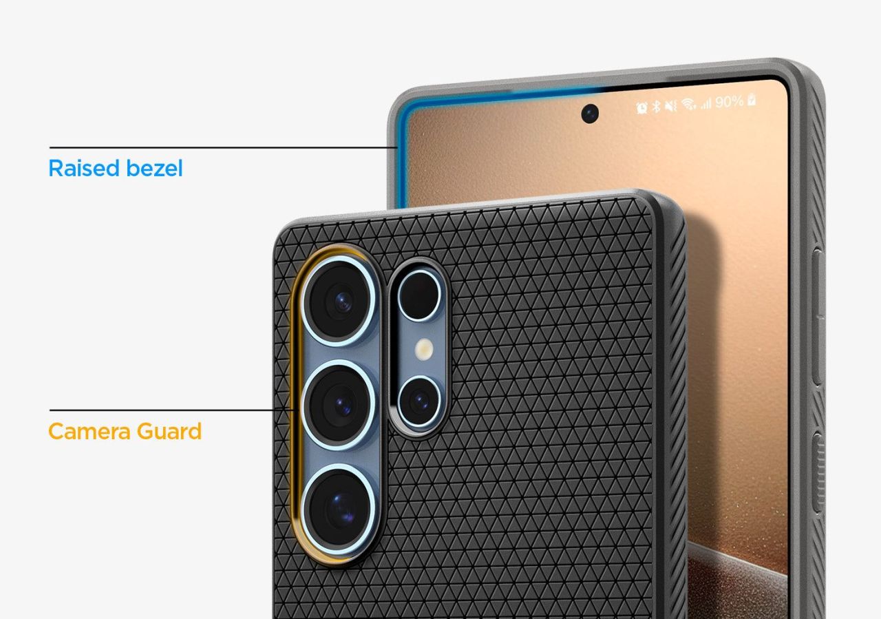 Spigen Liquid Air Samsung Galaxy S25 Ultra Matte Black Spigen Liquid Air Samsung Galaxy S25 Ultra Matte Black