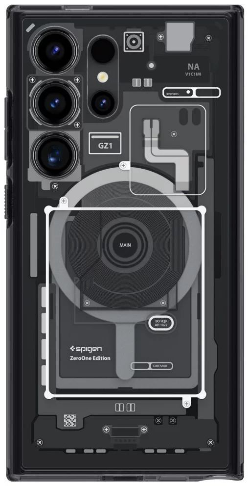 Spigen Ultra Hybrid OneTap Metal Ring MagSafe Samsung Galaxy S24 Ultra Zero One Spigen Ultra Hybrid OneTap Metal Ring MagSafe Samsung Galaxy S24 Ultra Zero One