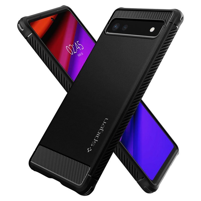 Spigen Rugged Armor, black - Google Pixel 6a Spigen Rugged Armor, black - Google Pixel 6a