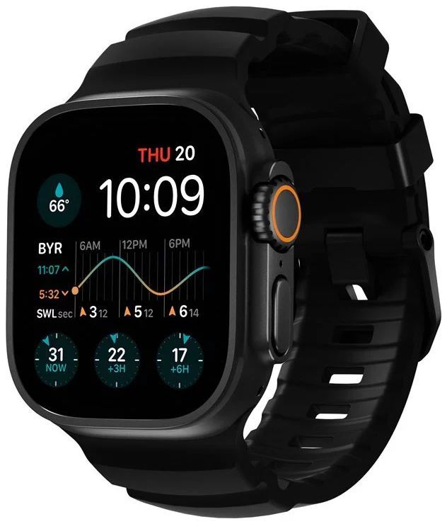 Nomad Rocky Point Band for AW 46mm/49mm Carbon Black/Black Nomad Rocky Point Band for AW 46mm/49mm Carbon Black/Black