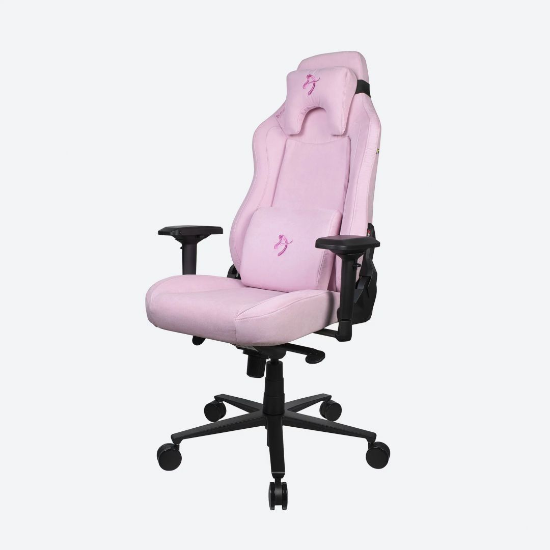 Arozzi Vernazza Supersoft Fabric Gaming Chair Pink Arozzi Vernazza Supersoft Fabric Gaming Chair Pink