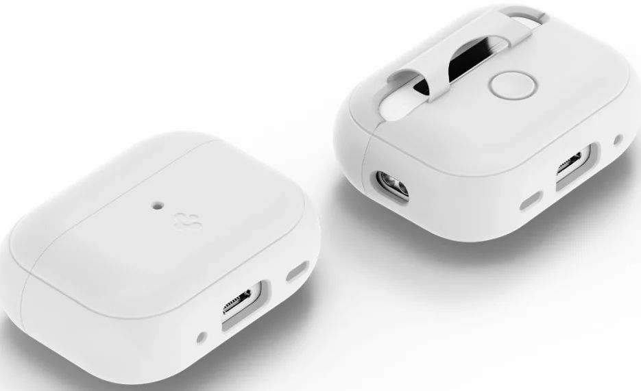 Spigen Case Silicone Fit White + Strap AirPods Pro (2nd Gen) Grey Spigen Case Silicone Fit White + Strap AirPods Pro (2nd Gen) Grey