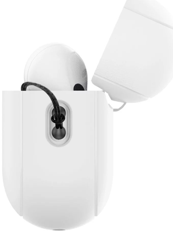 Spigen Case Silicone Fit White + Strap AirPods Pro (2nd Gen) Grey Spigen Case Silicone Fit White + Strap AirPods Pro (2nd Gen) Grey