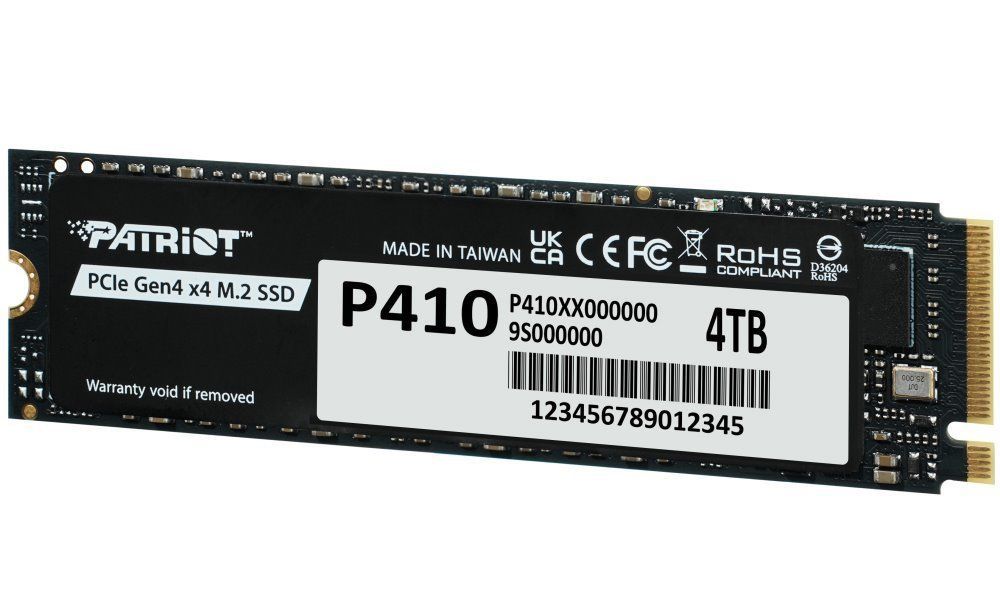 Patriot 4TB M.2 2280 NVMe P410 Black