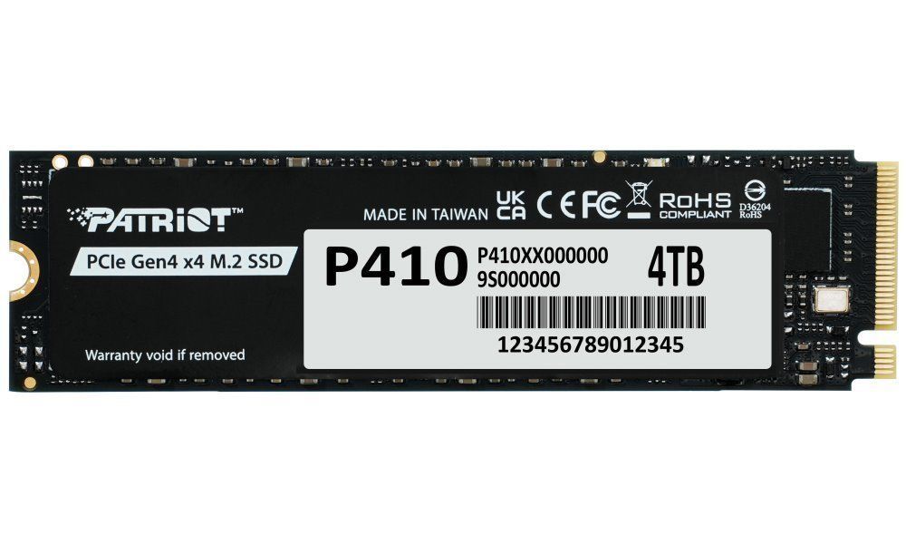 Patriot 4TB M.2 2280 NVMe P410 Black