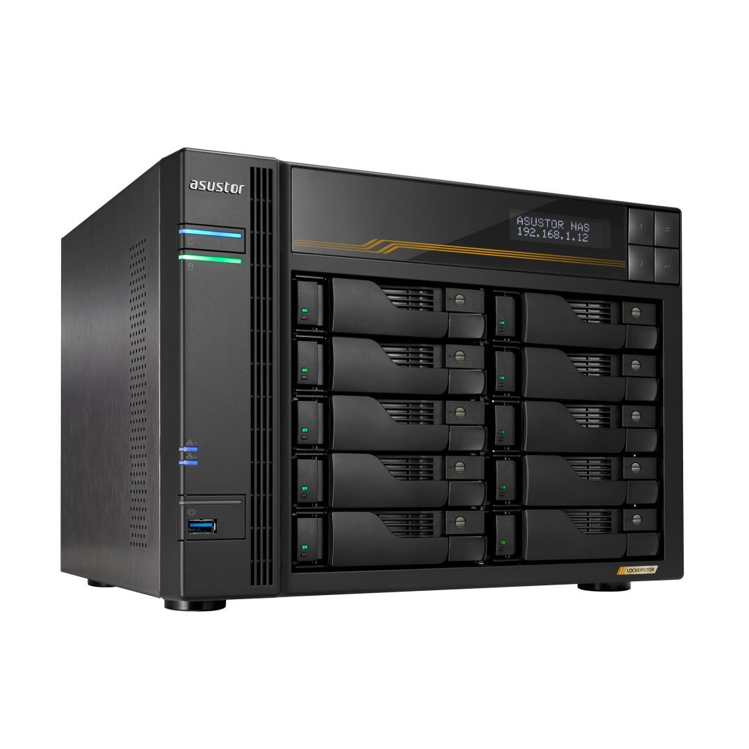 Asustor NAS AS6810T (16GB) (10xHDD + 4xM.2 SSD) Asustor NAS AS6810T (16GB) (10xHDD + 4xM.2 SSD)