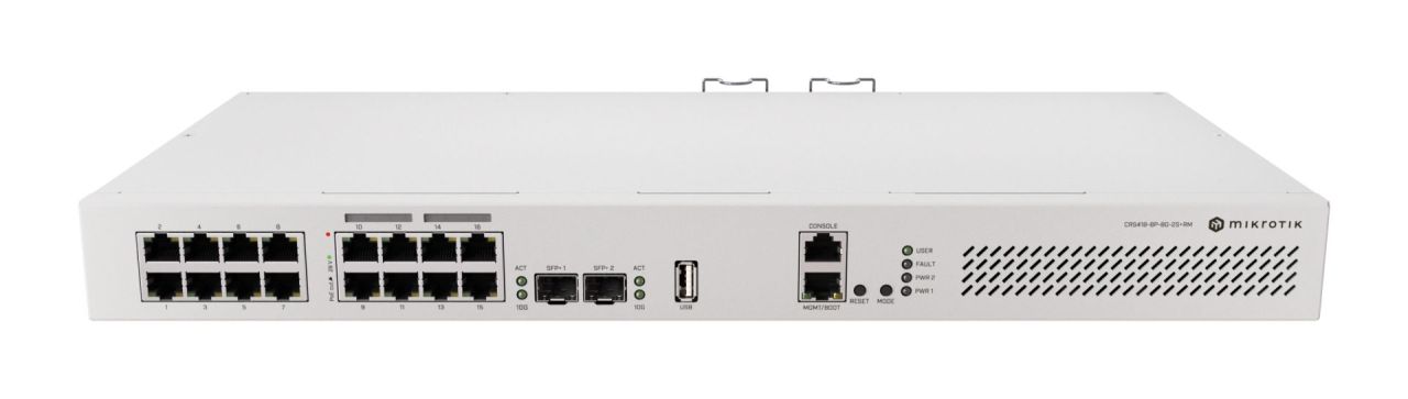 Mikrotik CRS418-8P-8G-2S+RM Switch Mikrotik CRS418-8P-8G-2S+RM Switch
