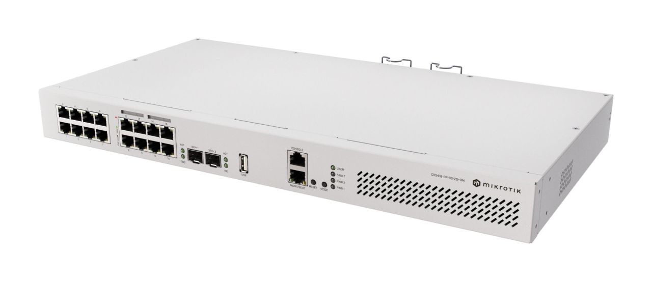 Mikrotik CRS418-8P-8G-2S+RM Switch Mikrotik CRS418-8P-8G-2S+RM Switch