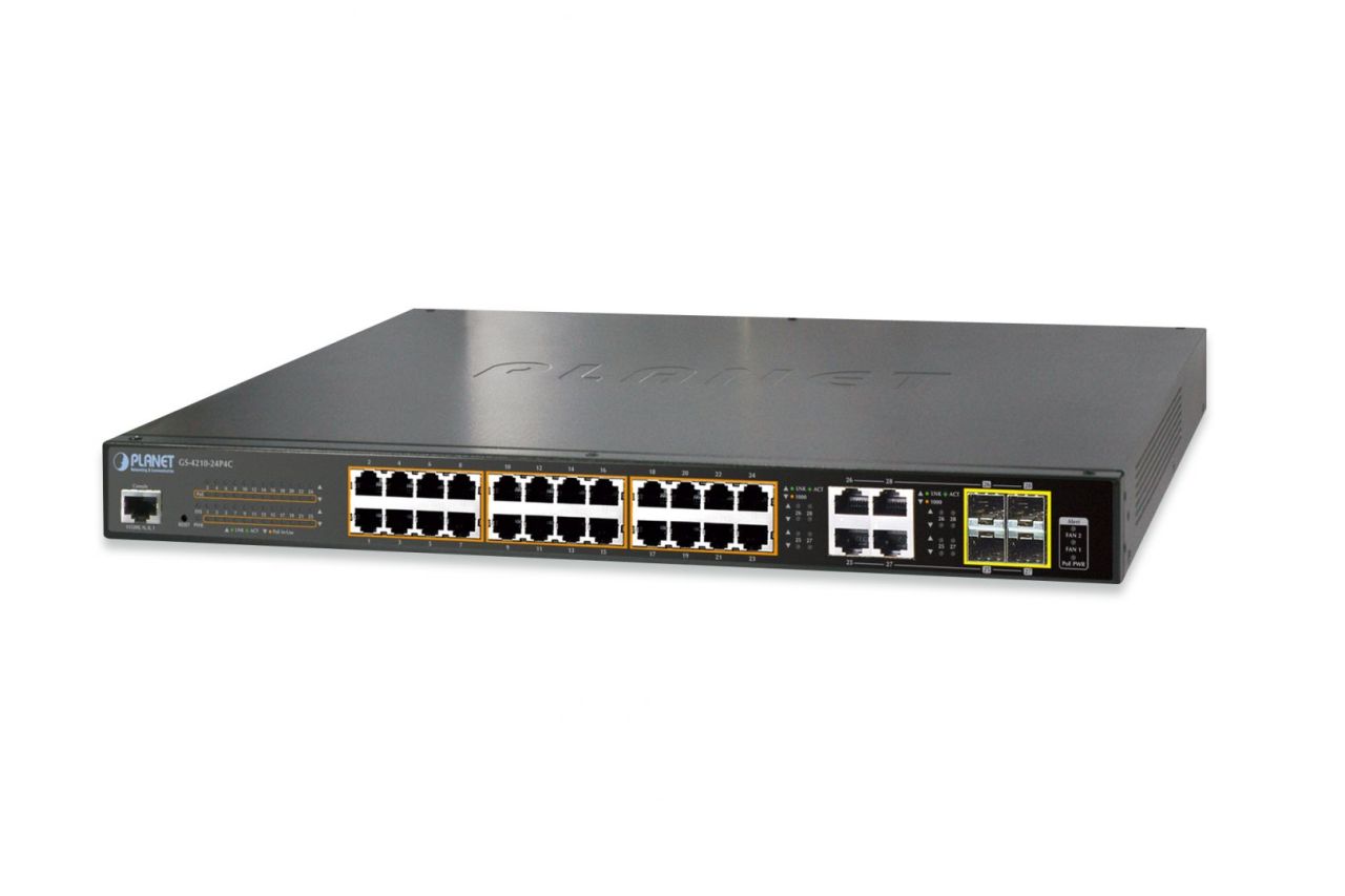 Planet PLANET L2 managed Gigabit Ethernet PoE Switch Planet PLANET L2 managed Gigabit Ethernet PoE Switch