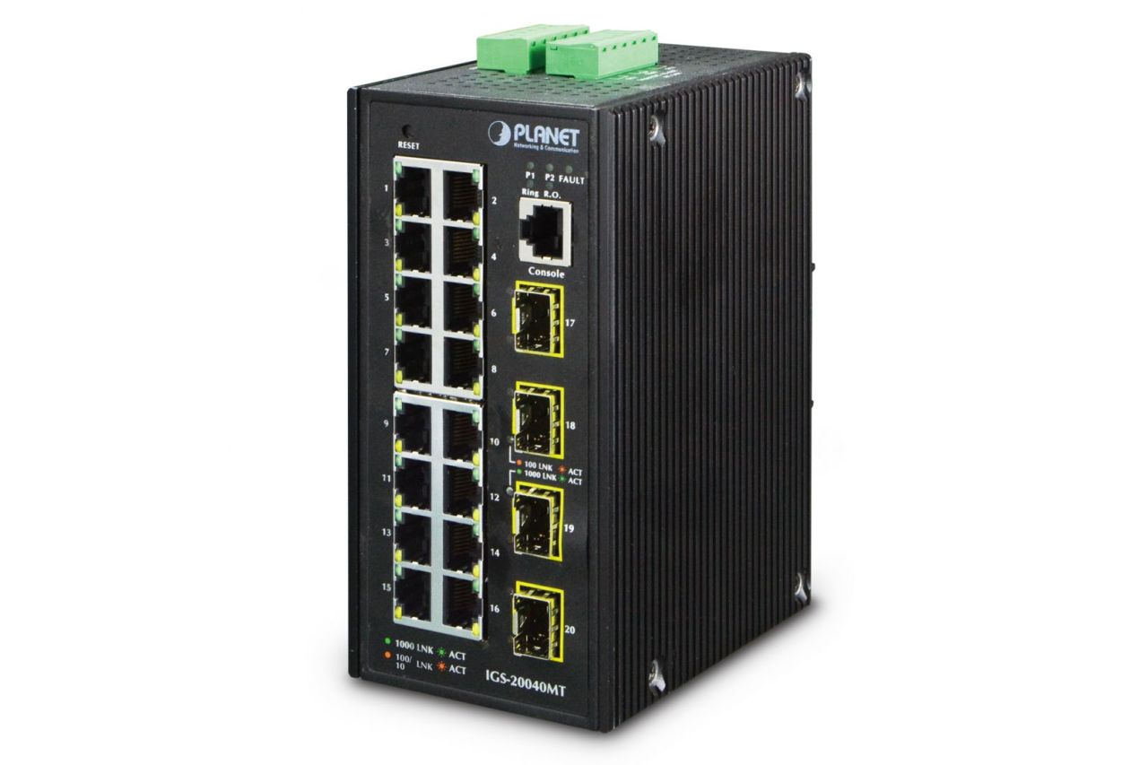 Planet PLANET managed Industrial Gigabit Ethernet Switch Planet PLANET managed Industrial Gigabit Ethernet Switch