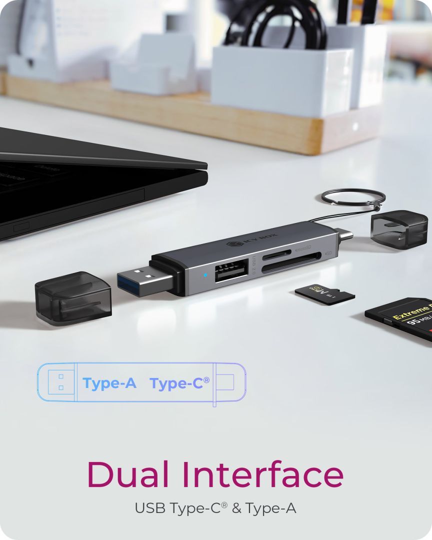 Raidsonic IcyBox IB-CR203-CU3 3-in-1 Card Reader Black Raidsonic IcyBox IB-CR203-CU3 3-in-1 Card Reader Black