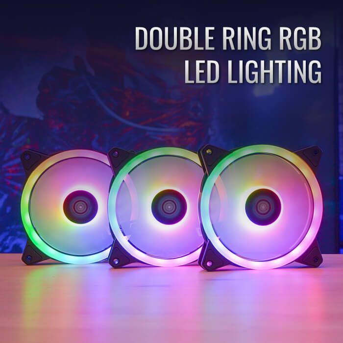 Aerocool Duo 12 Pro 12CM ARGB FANS Aerocool Duo 12 Pro 12CM ARGB FANS