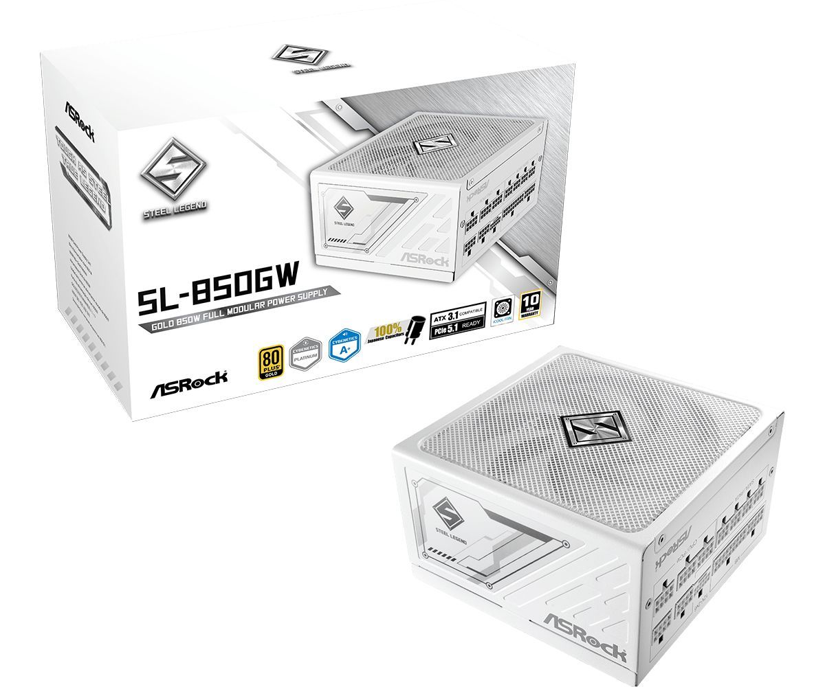 ASRock 850W 80+ Gold Steel Legend SL-850GW ASRock 850W 80+ Gold Steel Legend SL-850GW