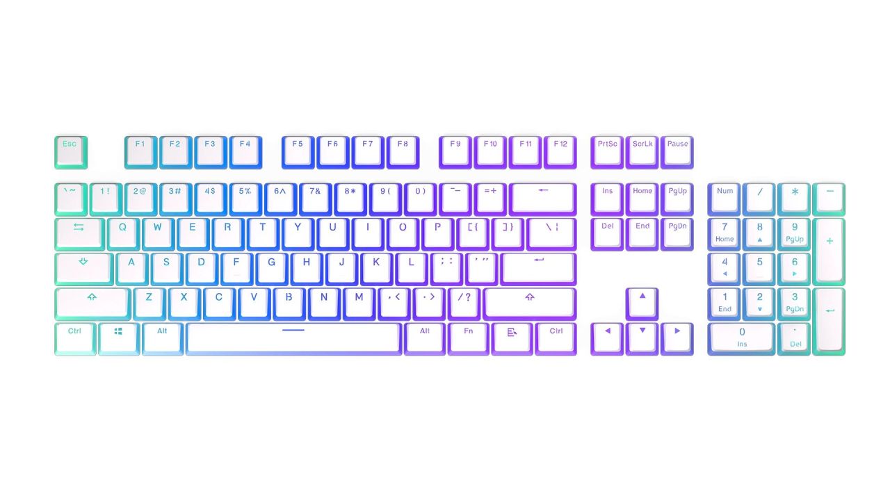 Endorfy PBT Pudding Onyx White Keycaps Endorfy PBT Pudding Onyx White Keycaps