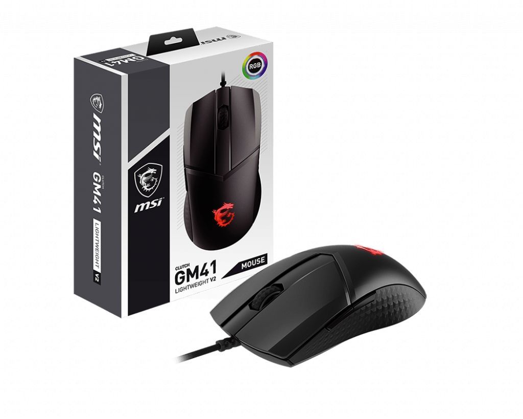 Msi Clutch GM41 Lightweight V2 Gaming Mouse Black Msi Clutch GM41 Lightweight V2 Gaming Mouse Black
