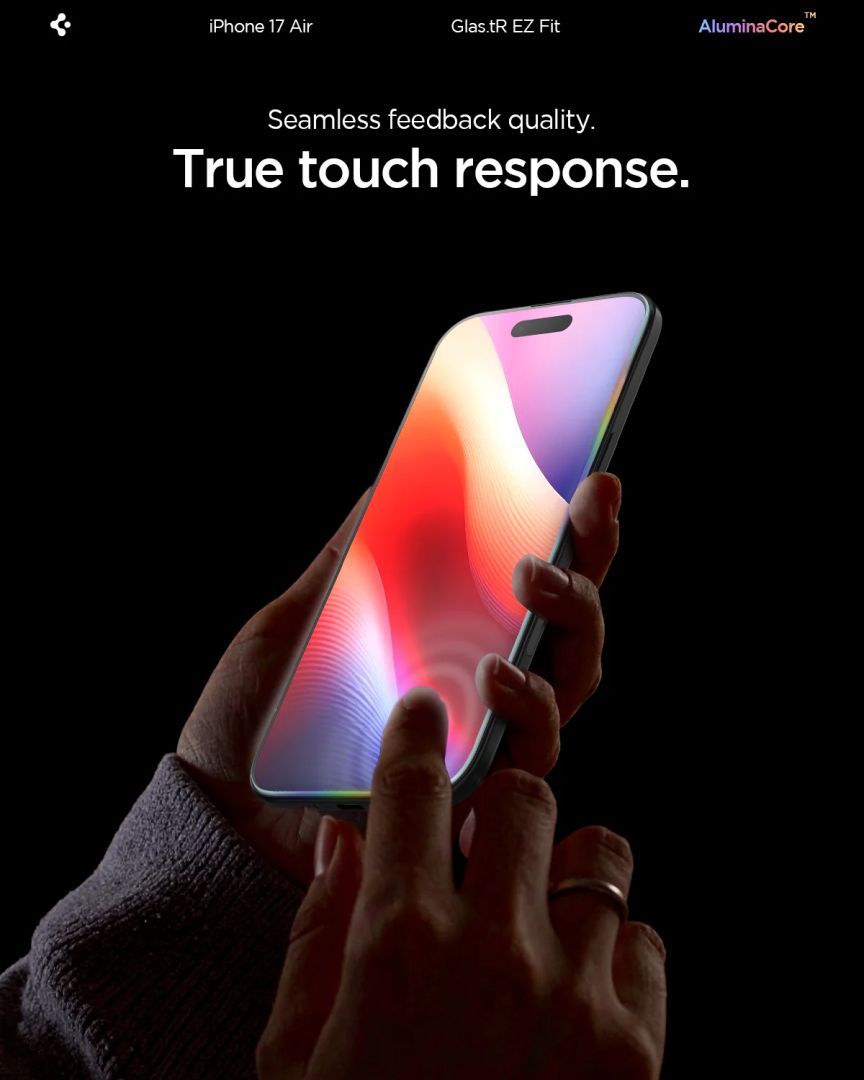 Spigen Glass tR EZ Fit for iPhone Air 2 Pack Transparency Spigen Glass tR EZ Fit for iPhone Air 2 Pack Transparency