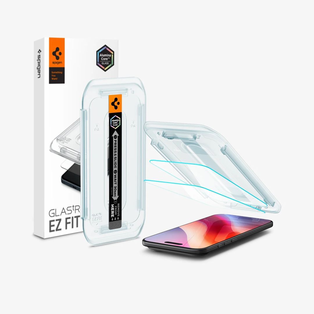Spigen Glass tR EZ Fit for iPhone Air 2 Pack Transparency Spigen Glass tR EZ Fit for iPhone Air 2 Pack Transparency