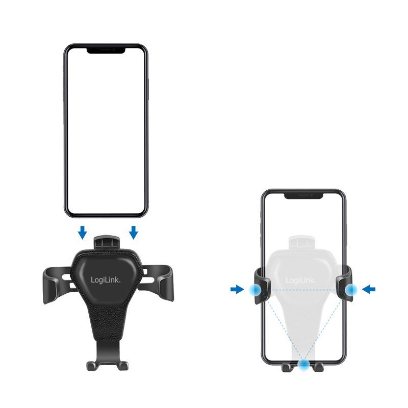 Logilink AA0164 Smartphone holder for air vents Black Logilink AA0164 Smartphone holder for air vents Black
