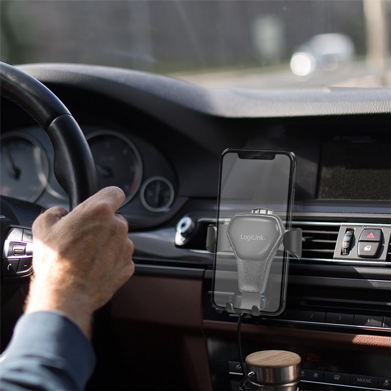 Logilink AA0164 Smartphone holder for air vents Black Logilink AA0164 Smartphone holder for air vents Black