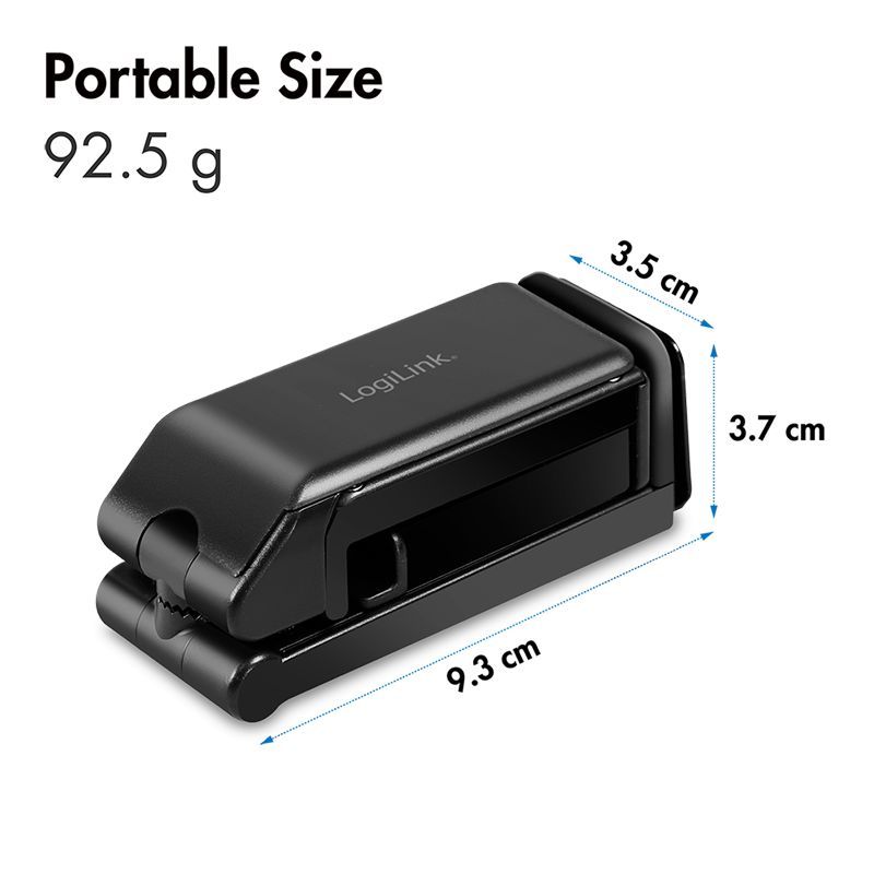 Logilink AA0169 Fold- & clampable smartphone holder Black Logilink AA0169 Fold- & clampable smartphone holder Black