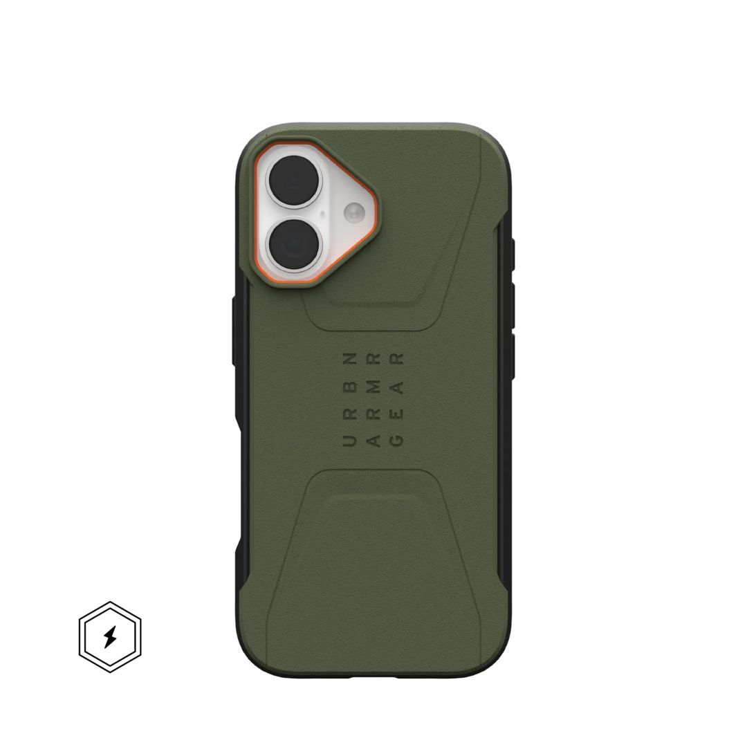 UAG Civilian Magsafe case for iPhone 17 Olive/Orange UAG Civilian Magsafe case for iPhone 17 Olive/Orange