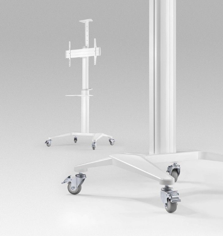 Gembird TVS-70T-02-W Aluminum TV floor stand with caster wheels 37"-70" White Gembird TVS-70T-02-W Aluminum TV floor stand with caster wheels 37"-70" White