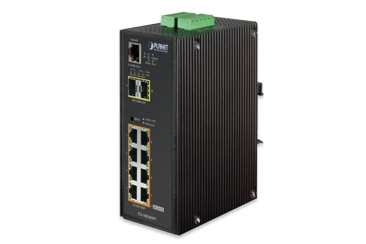 Planet PLANET managed Industrial Gigabit PoE+ Switch Planet PLANET managed Industrial Gigabit PoE+ Switch