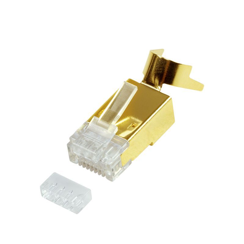 Logilink RJ45 modular plug Cat.8.1/Cat.6A shielded gold-plated 10db Logilink RJ45 modular plug Cat.8.1/Cat.6A shielded gold-plated 10db