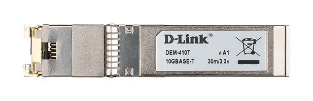 D-Link DEM-410T SFP+ 10GBASE‑T Copper Transceiver D-Link DEM-410T SFP+ 10GBASE‑T Copper Transceiver
