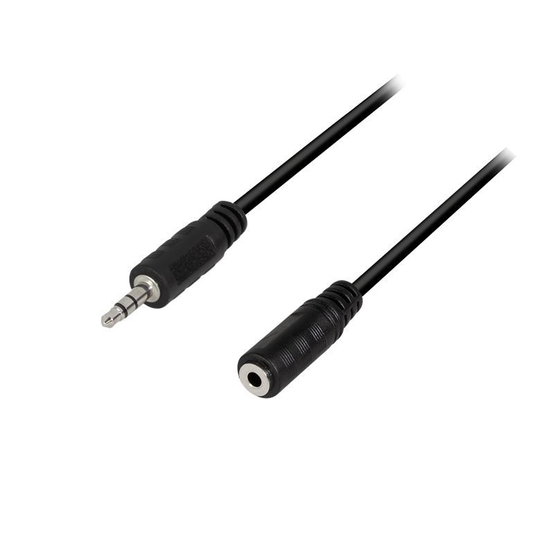 Logilink 3.5mm 3-Pin/M to 3.5mm 3-Pin/F audi cable 10m Black Logilink 3.5mm 3-Pin/M to 3.5mm 3-Pin/F audi cable 10m Black