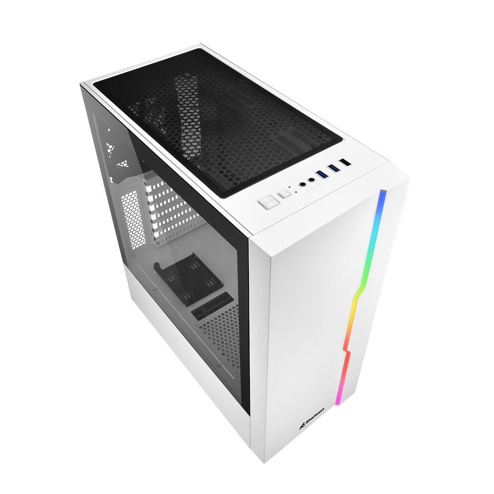 Sharkoon RGB Slider Tempered Glass White Sharkoon RGB Slider Tempered Glass White