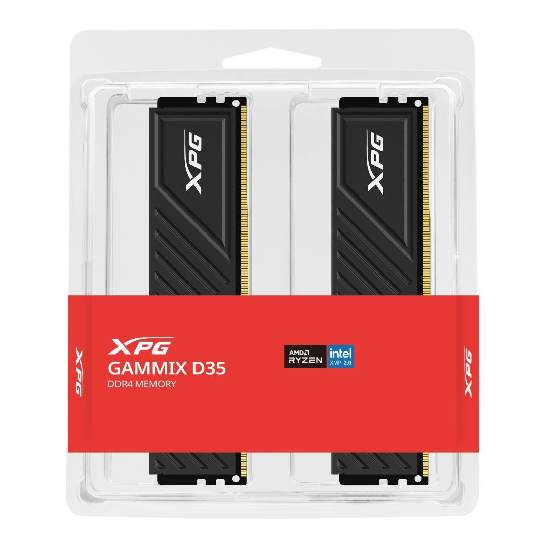 A-Data 32GB DDR4 3200MHz Kit(2x16GB) XPG Gammix D35 Black A-Data 32GB DDR4 3200MHz Kit(2x16GB) XPG Gammix D35 Black