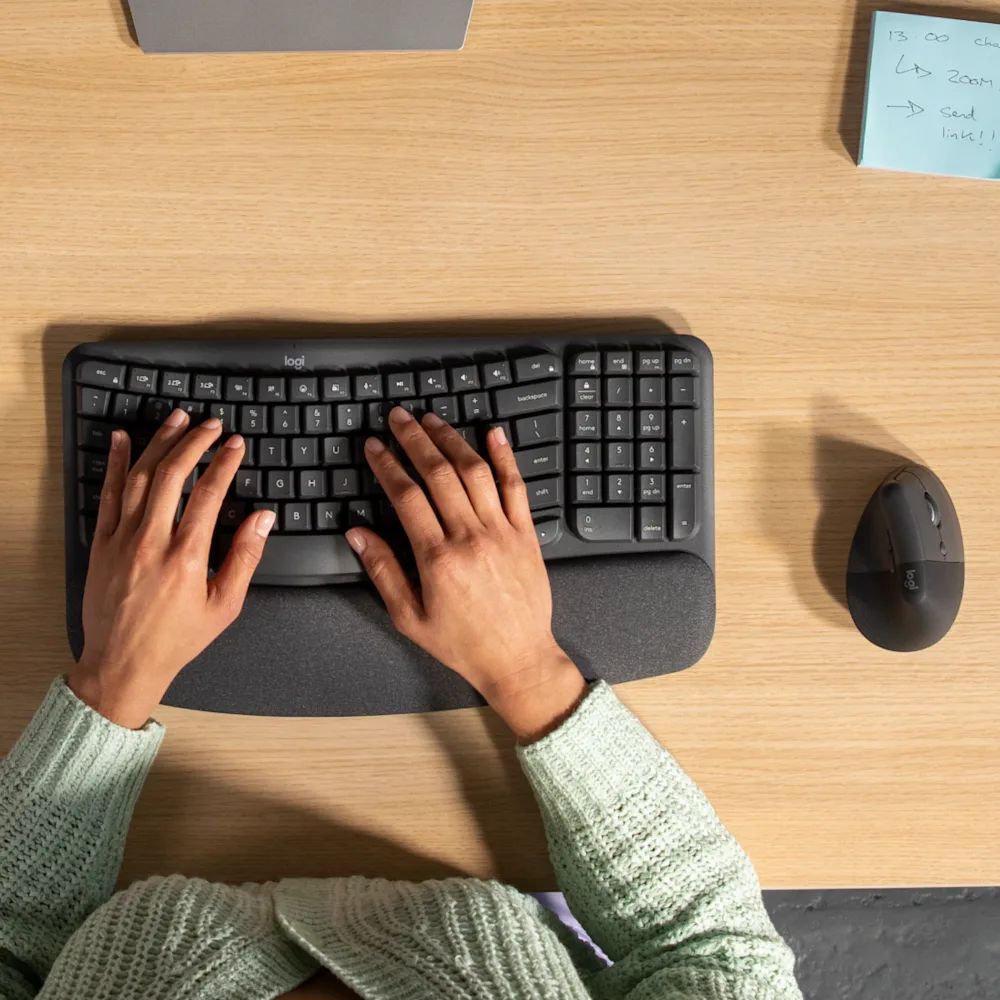 Logitech Wave Keys and Lift Combo Graphite US Logitech Wave Keys and Lift Combo Graphite US