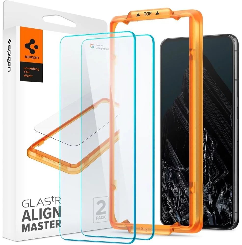 Spigen Glass tR AlignMaster 2 Pack for Google Pixel 8 Pro Spigen Glass tR AlignMaster 2 Pack for Google Pixel 8 Pro