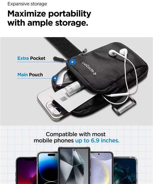 Spigen Dynamic Shield Armband A702 Black Spigen Dynamic Shield Armband A702 Black